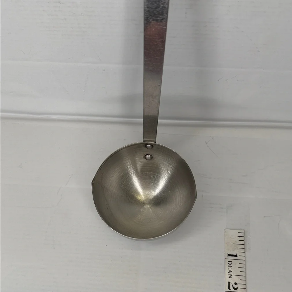 Vintage Stainless Steel Ladle with Black Handle USA